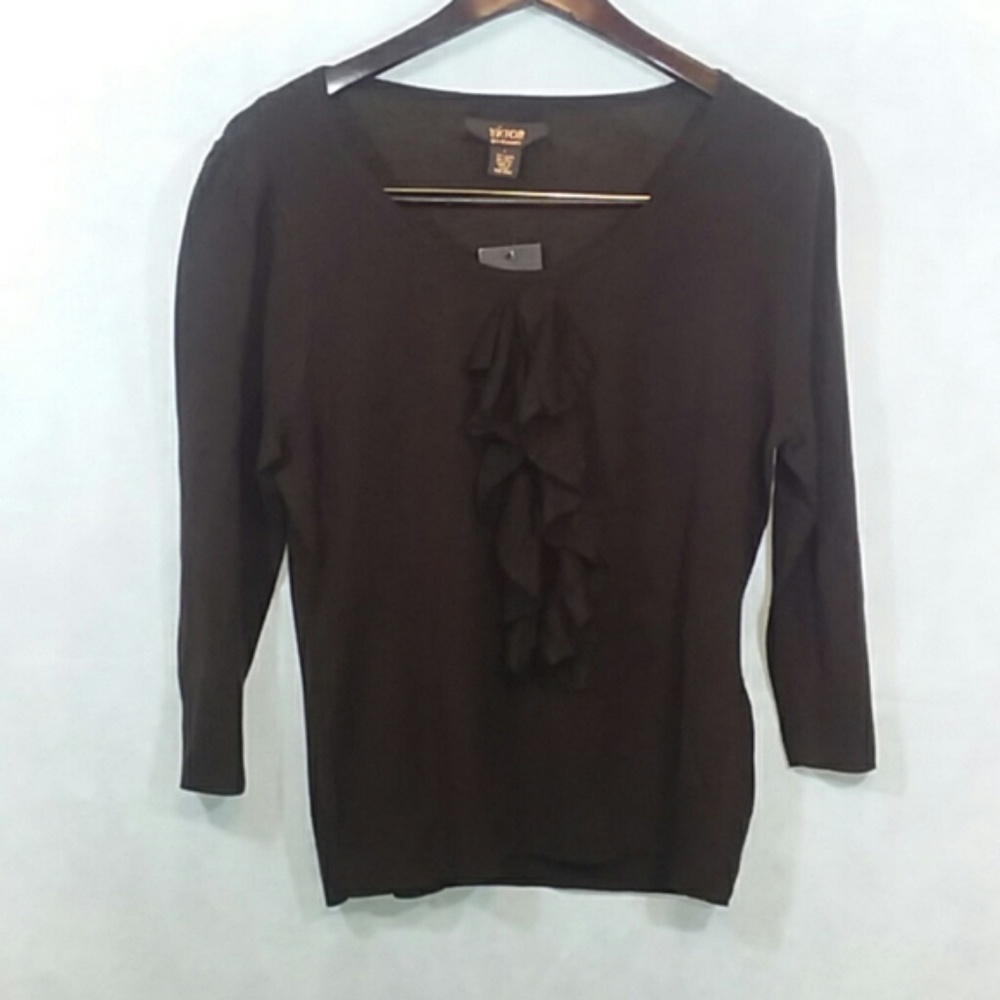 NWT Victor Alfaro Womens Scoop Neck Sweater Size L